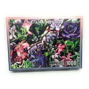 Havana Nights Succulent Garden Jigsaw Puzzle 1000 Pieces Jigsaw Puzzle Colorful